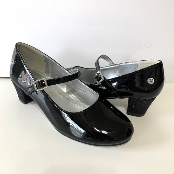 Nine West Other - NWOT. Nine West Girls AIZA Patent Leather Shoes. Black. Glitter Soles. Size 4